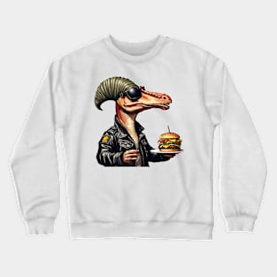 Burgersaurus Dinosaur Crewneck Sweatshirt